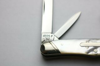 WINCHESTER SWELL CENTER CONGRESS 4 - BLADED KNIFE - PEARL - 4935 - USA - 1992 - 6 3