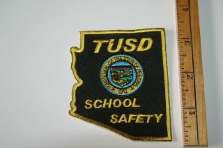Az: Tucson Unified School District Safety Patch " State Shape "