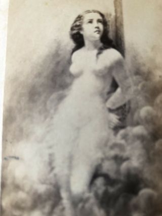 CDV Photo George Gardner Fish The Martyr Nude Woman Civil War John P.  Soule Rare 2