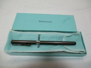 Ladies Tiffany & Co Elsa Peretti Teardrop Ruthenium Metal Retractable Pen
