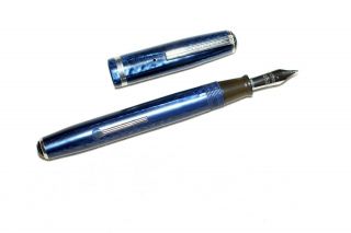 Restored Esterbrook Blue Model J Fountain Pen With A Premium 2668 Medium Nib