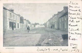 Ireland Ahascragh Animated Street 1906 Pc