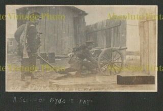 Old Chinese Military Photograph 3 Inch Gun China Vintage C.  1920