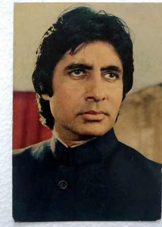 Amitabh Bachchan - Bollywood Star Actor - Rare Old Post Card Postcard