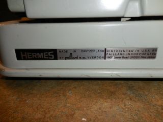 Vintage 1969 Hermes 3000 Seafoam Portable Typewriter w/ Case 5
