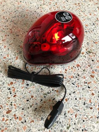 Vintage Nos Tripp Lite Model Mr 3ha 12v Magnetic Flashing Red Light Police Fire