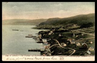 Bay of Islands Newfoundland 1904 Garland Chromolithograph Postcard to US 2
