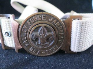 1957 Boy Scouts Valley Forge Pa Jamboree Belt Buckle