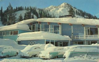 Postcard Squaw Valley Lodge Lake Tahoe California