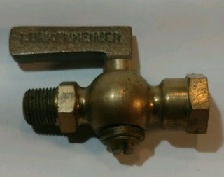 Vintage Lunkenheimer Brass Water Or Steam Small Spout/shut Off Valve