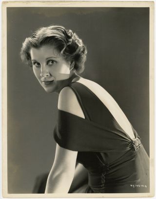 Hollywood Regency Beauty Diana Wynyard Vintage 1934 Ernest A Bachrach Photograph