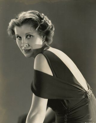 Hollywood Regency Beauty Diana Wynyard Vintage 1934 Ernest A Bachrach Photograph 3