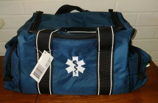 Lightning X Large Emt Medic First Responder Ems Trauma Jump Bag W/ Dividers Blue