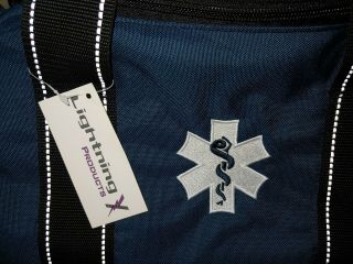 Lightning X Large EMT Medic First Responder EMS Trauma Jump Bag w/ Dividers blue 2