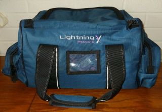 Lightning X Large EMT Medic First Responder EMS Trauma Jump Bag w/ Dividers blue 6