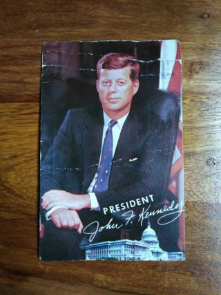 Jfk President Kennedy Postcard - Vintage