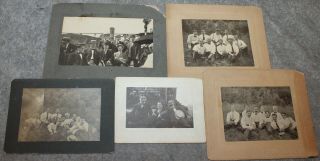 Antique Cabinet Photos Group Of Men Posing Together Gay Interest
