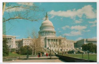 Vintage Postcard Washington Dc Capitol Building