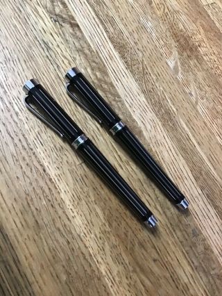 Heavy Levenger Metal Fountain Pen & Rollerball Set,  Looks To Be