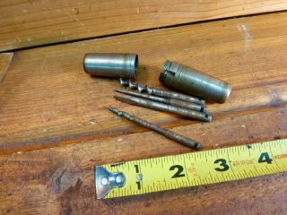 Vintage Germany Drill Bit Multi - Tool Kit Bits,  Screwdriver,  Awl,  Threader,  Drill