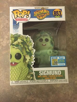 Sdcc 2019 Exclusive Funko Pop Sigmund And The Sea Monsters 853 In Protector