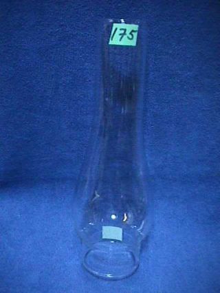 Tall Oil Lamp Chimney 10 & 1/8 Ins.  Tall,  2 & 5/8 In.  Fitter,  Vintage Glass (175)