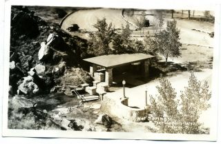 Wy Wyoming Thermopolis Hot Springs Aerial View Real Photo Unposted