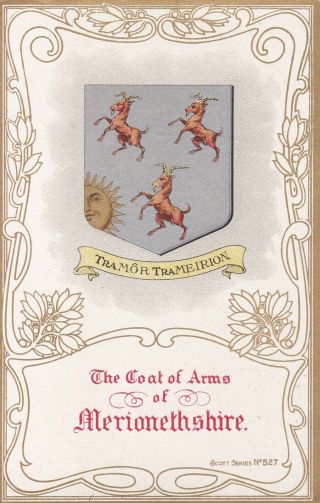 Merionethshire Coat Of Arms By Scott Russell & Co