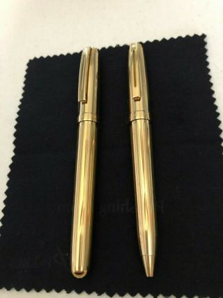 Sheaffer Prelude Rollerball And Ballpoint Pen - Gold Plated