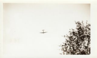 Abstract Surreal Vintage Photo Snapshot Tiny Airplane In Sky Minimal Art Oddity