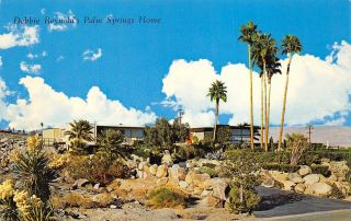 Palm Springs California 1960s Postcard Home Of Debbie Reynolds Singer Actress