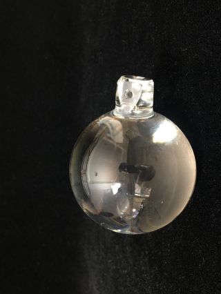 Vintage Murano Glass Italy Heavy Crystal Ball For Chandelier,  2 1/3 " Diameter