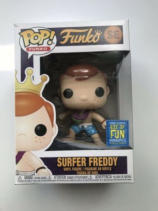 Surfer Freddy Funko Pop Fundays 2019 Sdcc Exclusive Limited Box Of Fun 6000 Se