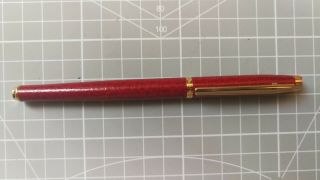 Elysee Red Browd Leather Style Lacquer Fountain Pen