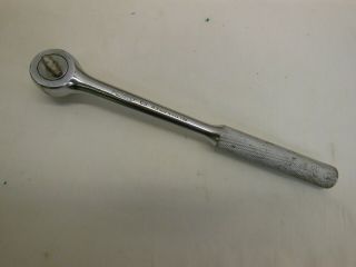 Vintage Husky 1/2 " Drive 10 " Ratchet Cs 43 Fine Tooth Made In Usa