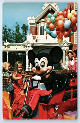 Vintage Postcard Walt Disney World The Chief Firemouse 01110290 Florida Mickey