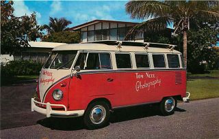Advertising Postcard Volkswagen Van Tom Neel Photography,  Ft Lauderdale,  Florida