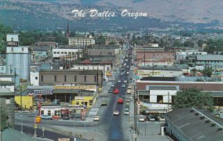 The Dalles Oregon Postcard 1950 