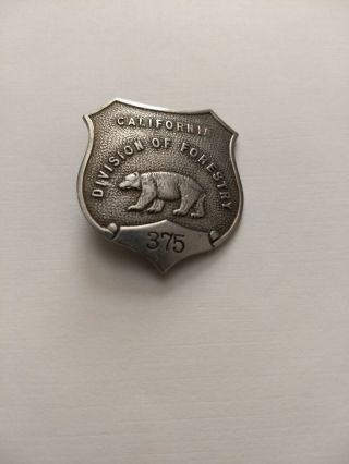 Badge - California Division Of Forestry Number 375