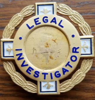Law Firm Investigator Badge (quantity: 1)
