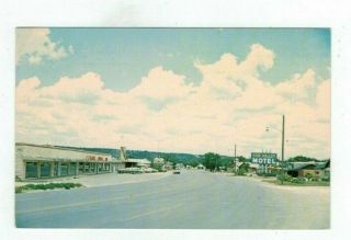 Tx Junction Texas Vintage Post Card Street Scene