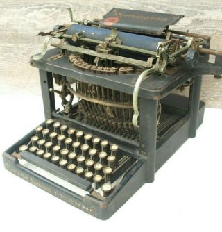 Antique 1908 Remington Standard Typewriter No 6 For Display Parts Or Restore