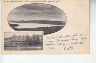 2 Views Lake And Pine Grove Springs Hotel Spofford Nh