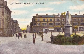 Huddersfield - St Georges Square With People 1905