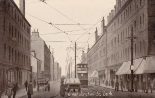 Leith - Great Junction St,  Tram & Carts By Philco