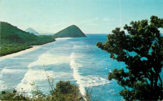 s11791 Long Bay,  Tortola,  British Virgin Islands postcard 1962 stamp 2