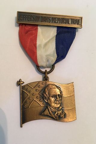 Vintage Bsa Medal,  Jefferson Davis Memorial Trail