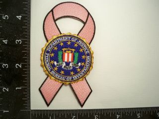 Federal Fbi Hqs Breast Cancer Awareness Patch Washington,  Dc Police Gman