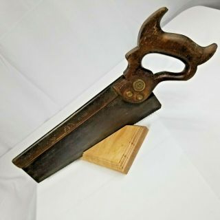 Brass Back Tenon - Dovetail - Saw - 12 " Long 12 Tpi.  Maker; Spear & Jackson