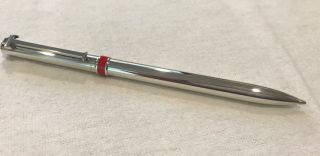 Tiffany & Co.  Sterling Silver Enamel Retractable T - clip Ballpoint Pen 3